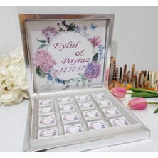 Mynil Karton Kutu 32 Li Söz Nişan Çikolatası-Altın