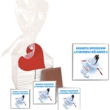 Mynil Madlen Çikolata Aramıza Hoşgeldin Yakışıklı Oğlumuz 35 Adet Jelatin Poşetli Kalpli Etiketli