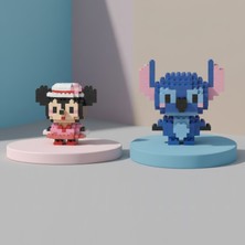 Teknik Durak Sevimli Ikili Karakter Nano Blok Seti - 3D Mikro Yapım Figürleri (2 Farklı Model)
