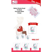 Mynil Madlen Çikolata Sargılı Kız Bebek Hoş Geldin Bebek 25 Adet