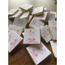 Mynil 50 Adet Bebek Çikolatası Hoşgeldin Bebek Doğumgünü Çikolatası Hediyelik Çikolata