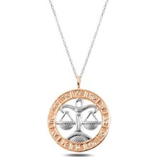 ​gümüş Rose Terazi Burcu Kolye