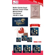 Mynil Madlen Çikolata Sargılı Ramazan Temalı 100 Adet - Mehmet Efendi Türk Kahvesi 100 gr x 1 Adet