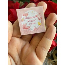 Mynil 50 Adet Hoşgeldin Bebek Çikolatası Isme Özel Çikolata Yenidoğan Çikolatası