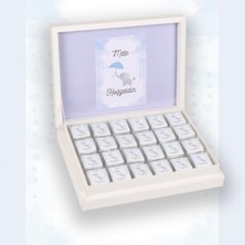 Mynil Isimli Erkek Bebek Çikolatası - Fil Kalp Konseptli