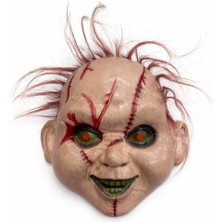 Dinç Store 44 Saçlı Chucky Korku Maskesi – Gerçekçi Dikişli ve Detaylı Maske Dinç Store