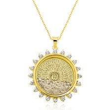 Gümüş Gold Esmaül Hüsna Bayan Kolye