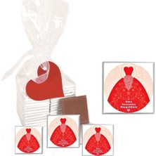 Mynil Madlen Çikolata Kına Gecemize Hoşgeldiniz Marka 25 Adet Jelatin Poşetli Kalpli Etiketli