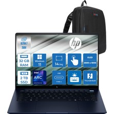 Hp Elitebook Ultra G1I Aı Next Gen Intel® Core™ Ultra 7 268V 32GB Ddr5 2tb SSD 14"2.8k (2880 x 1800), Oled, Touch, IPS 400 Nits 100% Dcı-P3 WIN11PRO Dokunmatik BILGISAYARB69BFETP14+ZETTAÇANTA