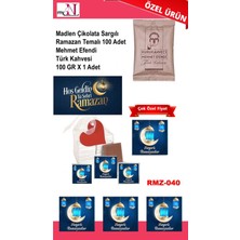 Mynil Madlen Çikolata Sargılı Ramazan Temalı 25 Adet - Mehmet Efendi Türk Kahvesi 100 gr x 1 Adet