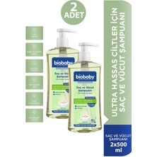 Biobaby Saç ve Vücut Şampuanı 500 ml 2 Adet