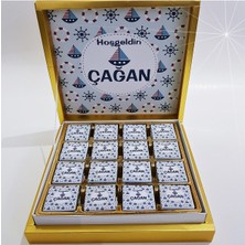 Mynil Bebek Çikolatası Karton Kutuda Isim Baskılı Bebek Çikolatası, Bebek Mevlüt Çikolatası, Doğum 48'li