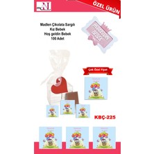 Mynil Madlen Çikolata Sargılı Kız Bebek Hoş Geldin Bebek 100 Adet