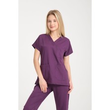 Likralı Esnek Hemşire Forması Cerrahi Takım Unısex