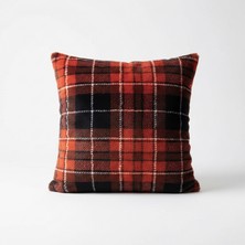 Molinella 4’lü Peluş Ekose Desenli Kırlent Kılıfı – Dekoratif Ev Tekstili 45X45 cm