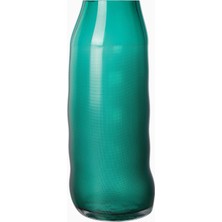 Milena Kling Raw Medium El Işçiliği Cam Sanatı, Dekoratif Tasarım Yeşil Vazo