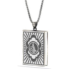 Gümüş Içi Açılabilen Tuğra Muskalık Kolye