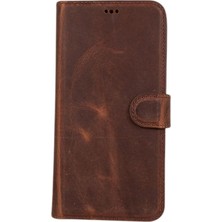 Gp Iguana Apple iPhone 11 Pro Max Uyumlu Deri Cüzdanlı Kılıf Rfıd G2 Kahve