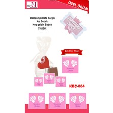 Mynil Madlen Çikolata Sargılı Kız Bebek Hoş Geldin Bebek 75 Adet