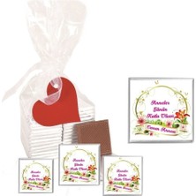 Mynil Madlen Çikolata Sargılı Anneler Gününe Özel Marka 15 Adet Jelatin Poşetli Kalpli Etiketli