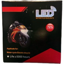 Motosiklet LED Sis Farı 6 LED 5000 Saat