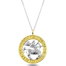 ​gümüş Gold Yay Burcu Kolye