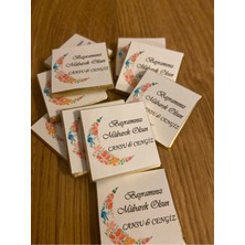 Mynil 50 Adet Bayram Çikolatası Isme Öze Çikolata Bayramınız Mübarek Olsun Çikolata