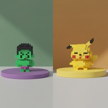 Teknik Durak Sevimli Ikili Karakter Nano Blok Seti - 3D Mikro Yapım Figürleri (2 Farklı Model)