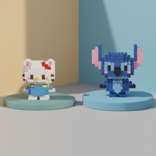 Teknik Durak Sevimli Ikili Karakter Nano Blok Seti - 3D Mikro Yapım Figürleri (2 Farklı Model)