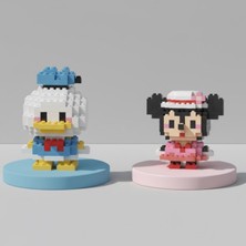 Teknik Durak Sevimli Ikili Karakter Nano Blok Seti - 3D Mikro Yapım Figürleri (2 Farklı Model)