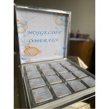 Mynil 32 Adet Bebek Çikolatası Hoşgeldin Bebek Yenidoğan Çikolatası Mevlid Çikolatası