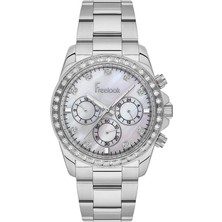 Freelook FL.1.10468-1 Fonksiyonlar Aktif Taşlı Tasarım Çelik Kasa Çelik Kordon Metalik Renk Kadın Kol Saati