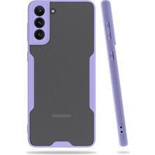 Newface Samsung Galaxy S21 Plus Kılıf Platin Silikon - Lila