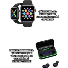 Ucuz ve Kaliteli Kulaklıklı Saat Seti Bluetooth Bağlantılı Akıllı Saat ve Kulaklık