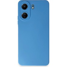 Newface Xiaomi Redmi 13C Kılıf Nano Içi Kadife Silikon - Mavi