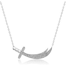 Gümüş Zülfikar Kılıcı Kadın Kolye