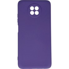 Newface Xiaomi Redmi Note 9 5g Kılıf Nano Içi Kadife Silikon - Mor