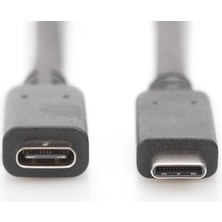 Belirtilmemiş DIGITUS-AK-300210-007-S USB Type-C Uzatma Kablosu, Type C M/f, 0.7m, Gen2, 5A, 10GB, 3.1 Version,
