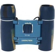 Epilons 70X60  Cepte Taşımalı Kauçuk Kaplamalı Mini Dürbün Mavi