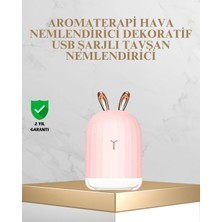 Epilons Tavşan Kulak Tasarımlı 200 ml USB Aroma Difüzör ve Hava Nemlendirici