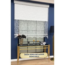 Volper Mekanik VP2001 Çift Mekanizmalı Tül ve %100 Blackout Işık Geçirmez Stor Perde Kırık Beyaz (Boncuklu)