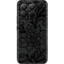 Nurdic Xiaomi MI15T 6.83" Uyumlu Kılıf 0.4mm Lazer Kesim Silikon Kapak Mandala Gül