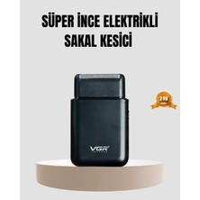 Epilons Kompakt Şarjlı Tıraş Makinesi Çift Yönlü Bıçaklı 45 Dakika Kullanım Süreli