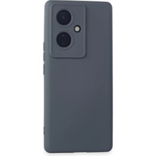 Newface Vivo V29 Lite Kılıf Nano Içi Kadife Silikon - Gri