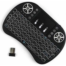 Epilons Kablosuz Türkçe Q Klavye Rgb Işıklı Televizyon Ps3 Dokunmatik Mouse