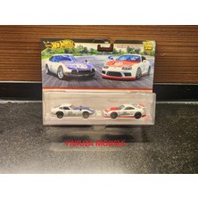 Hot Wheels Premium Metal Araba Seti 1/64 Toyota 2000GT ve Toyota Supra Koleksiyonluk