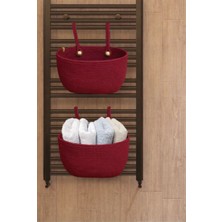 Wicker Rustic Banyo Düzenleyici, Organizer, Havluluk, Peçetelik