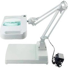 Epilons -5x 10X Büyüteç - LED Işıklı Süper Parlak Enerji Tasarruflu  Masa Lambası LT-861