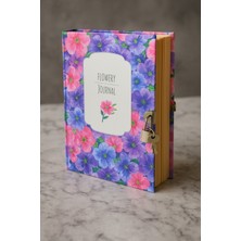 Angelphoto Flowery Journal Kilitli Defter Hatıra Anı Defteri Günlük