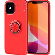 Newface Iphone 12 Mini Kılıf Range Yüzüklü Silikon - Kırmızı